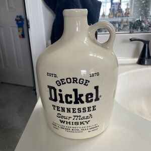 George Dickel Cream Ceramic Whiskey Jug - Tennessee Sour Mash